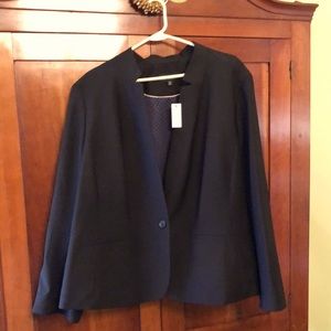 Talbots Plus size suit blazer. Navy blue. Size 24
